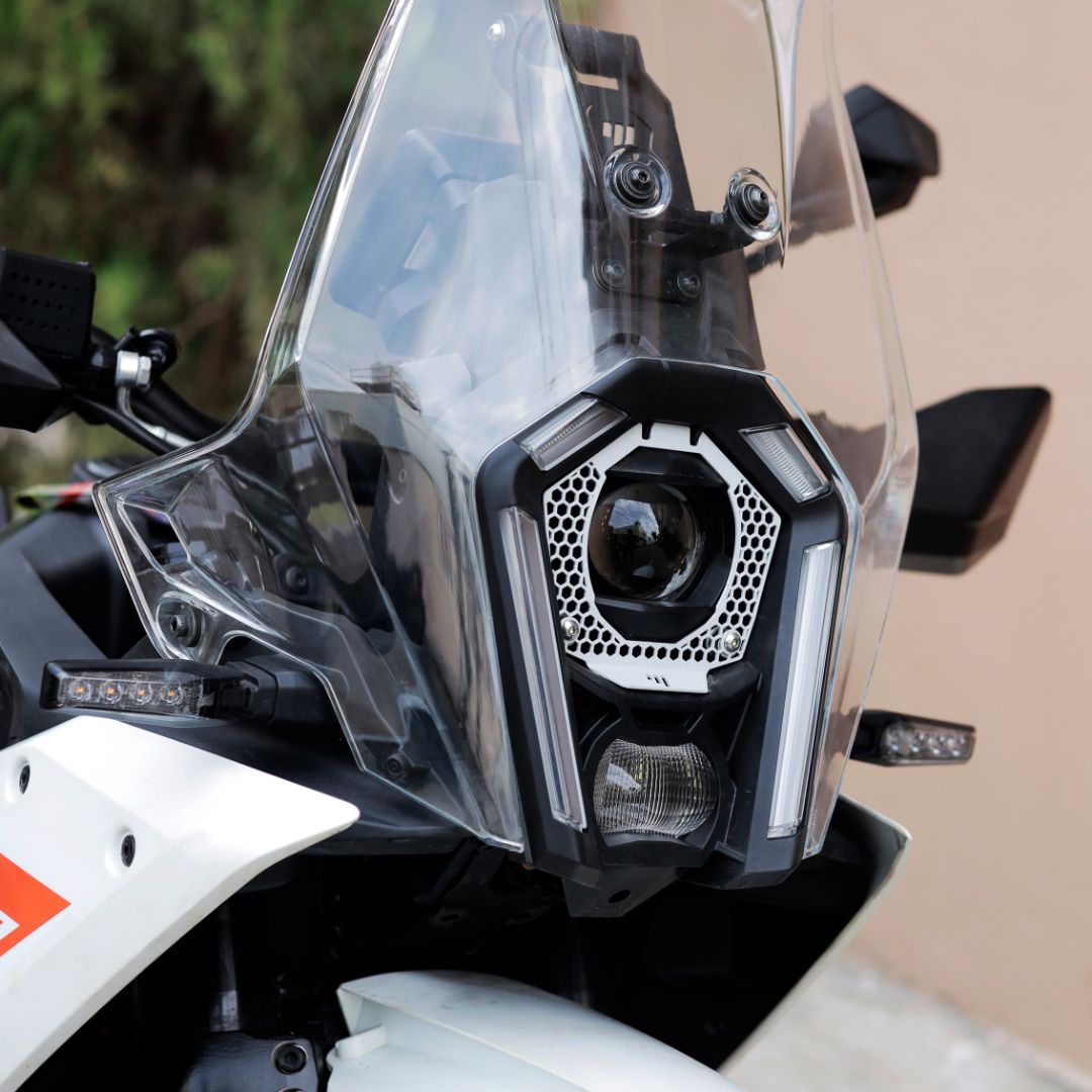 2025 adv 250/390 headlight grill silver