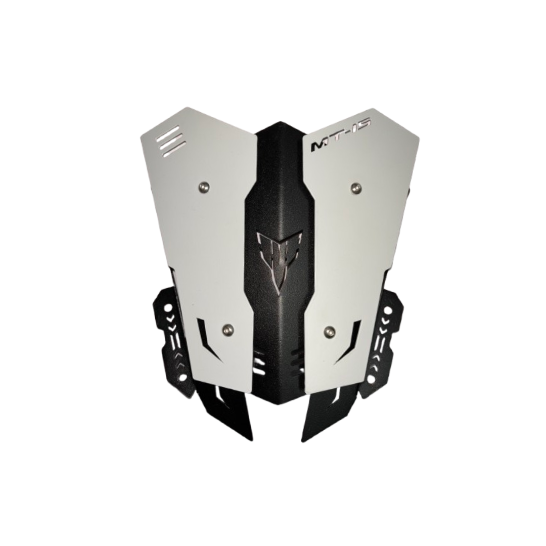 YAMAHA MT 15 METAL VISOR WHITE