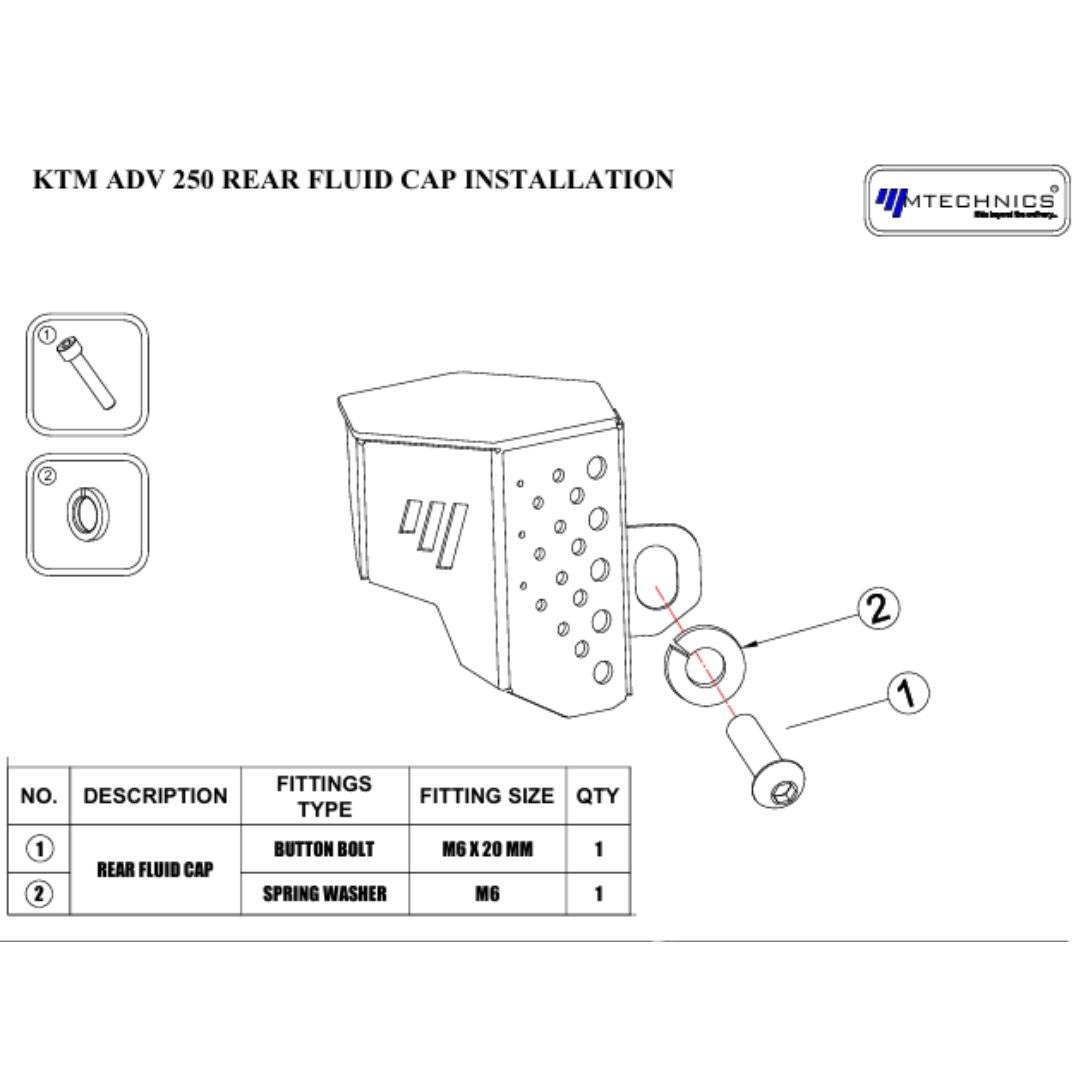 2025KTM ADV REAR DISC OIL CAP