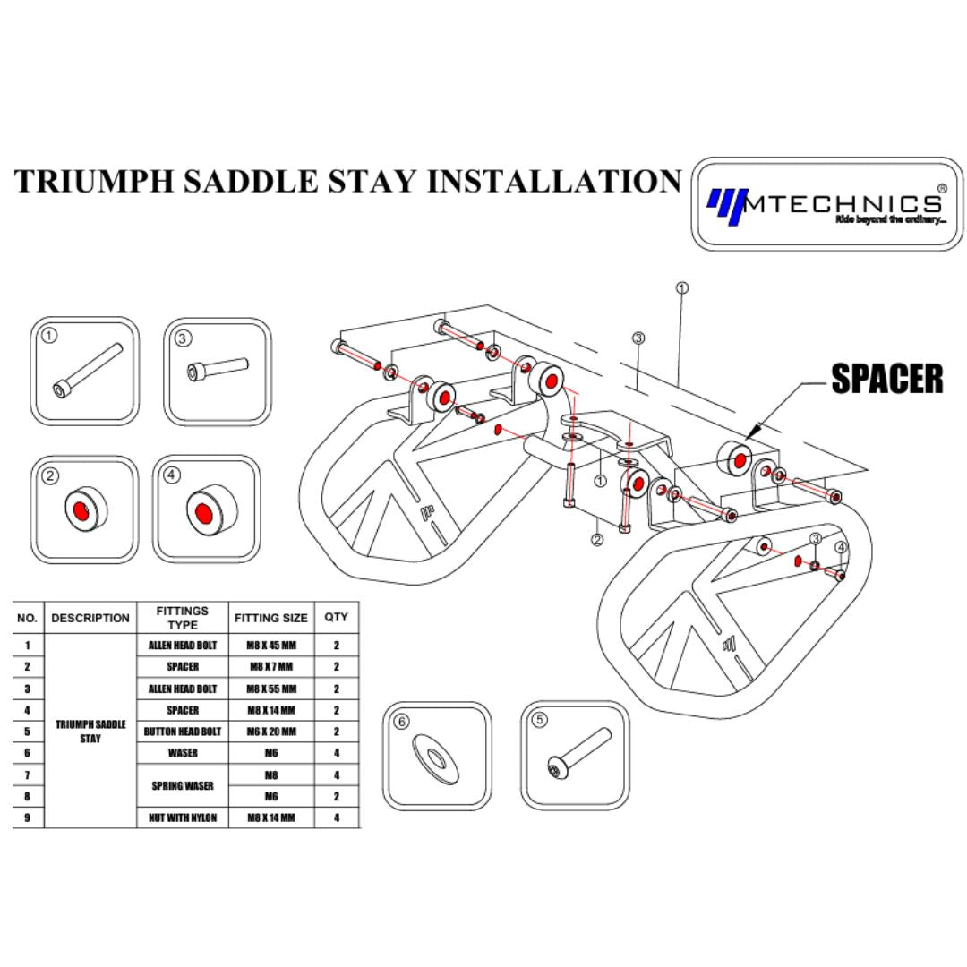 triumph saddle stay