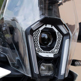2025 adv 250/390 headlight protection grill silver 