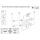 KTM 2025 ADV 250/390 MASTER CYLINDER GUARD 