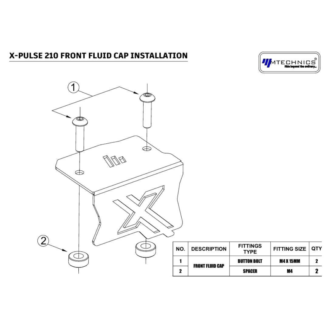  hero xpulse 210 front disc oil cap 