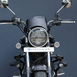 H'NESS  CB 350 METAL VISOR ( BLACK )