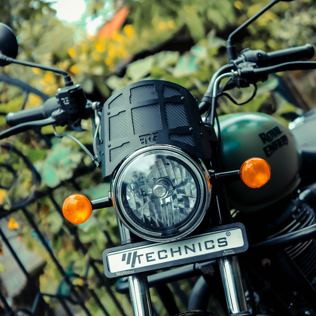ROYAL ENFIELD  METEOR 350 METAL VISOR BLACK