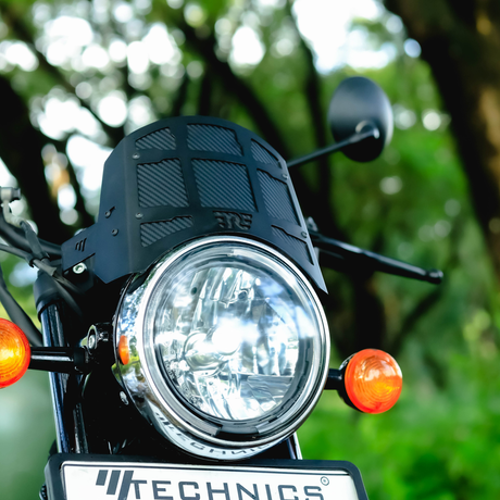 ROYAL ENFIELD  METEOR 350 METAL VISOR BLACK