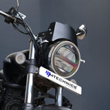 H'NESS  CB 350 METAL VISOR ( BLACK )