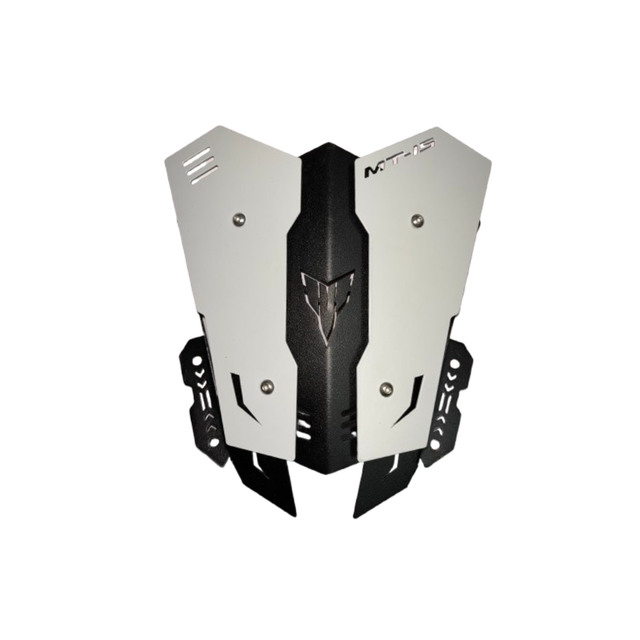 YAMAHA MT 15 METAL VISOR WHITE