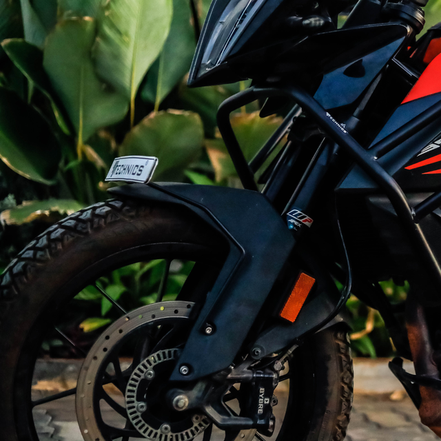 KTM ADVENTURE 250/390 number plate relocator