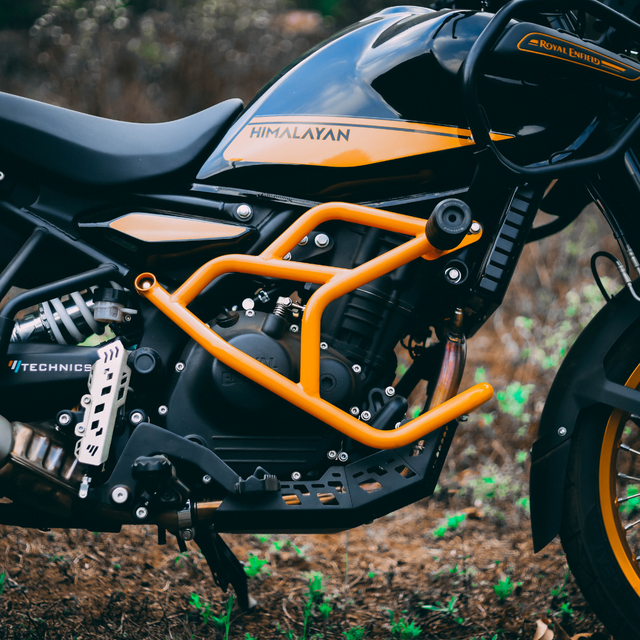 Himalayan 450 crash guard yellow 