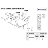 hunter 350 bash plate 