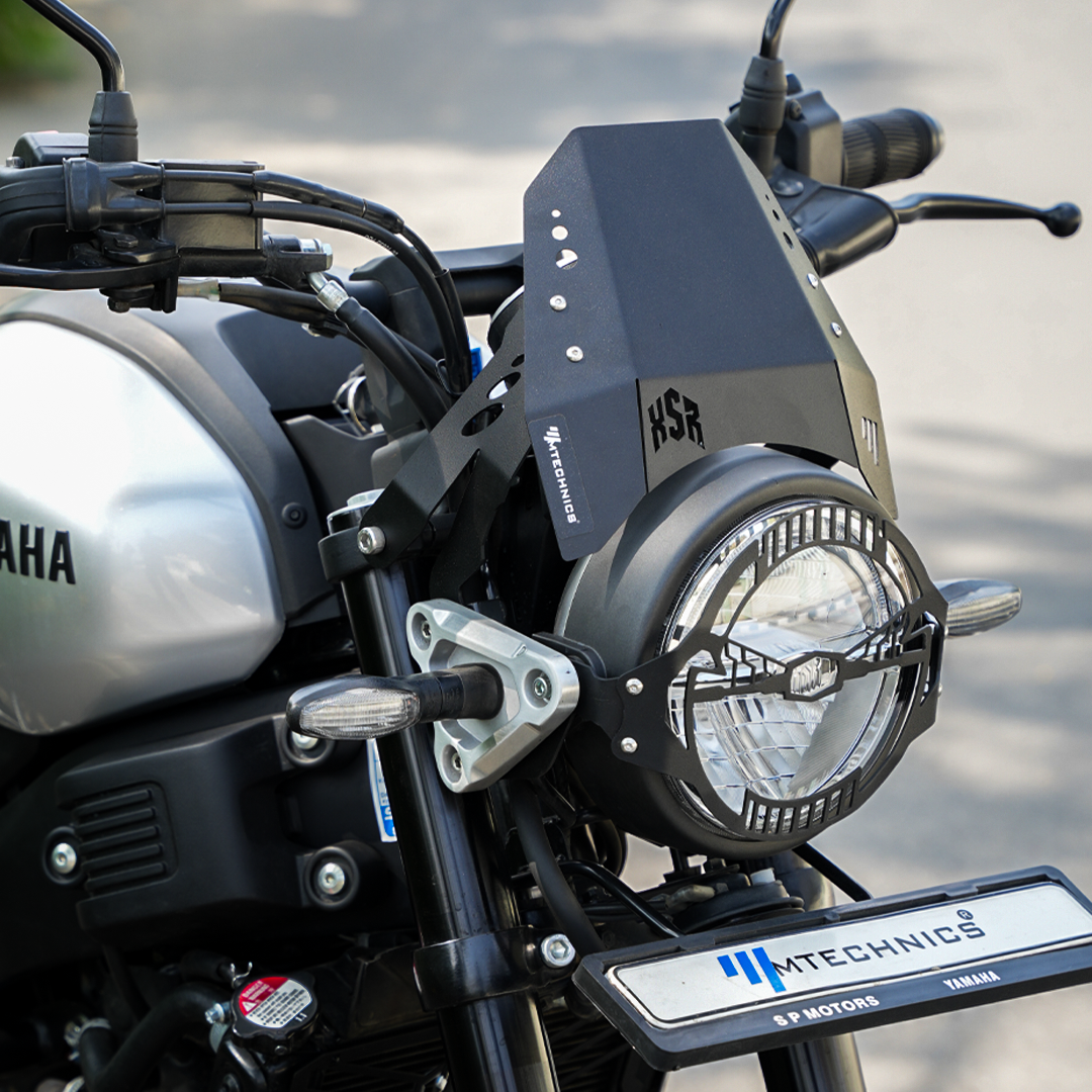 YAMAHA XSR 155 METAL VISOR BLACK