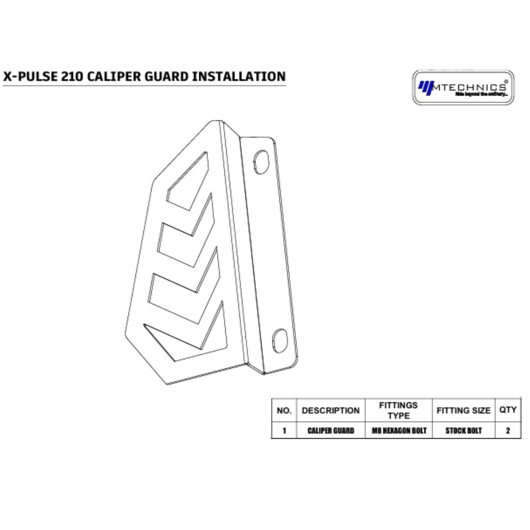 hero xpulse 210 brake caliper guard