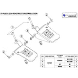 xpulse 210 footrest fitting instruction