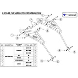 xpulse 210 saddle stay fittings 